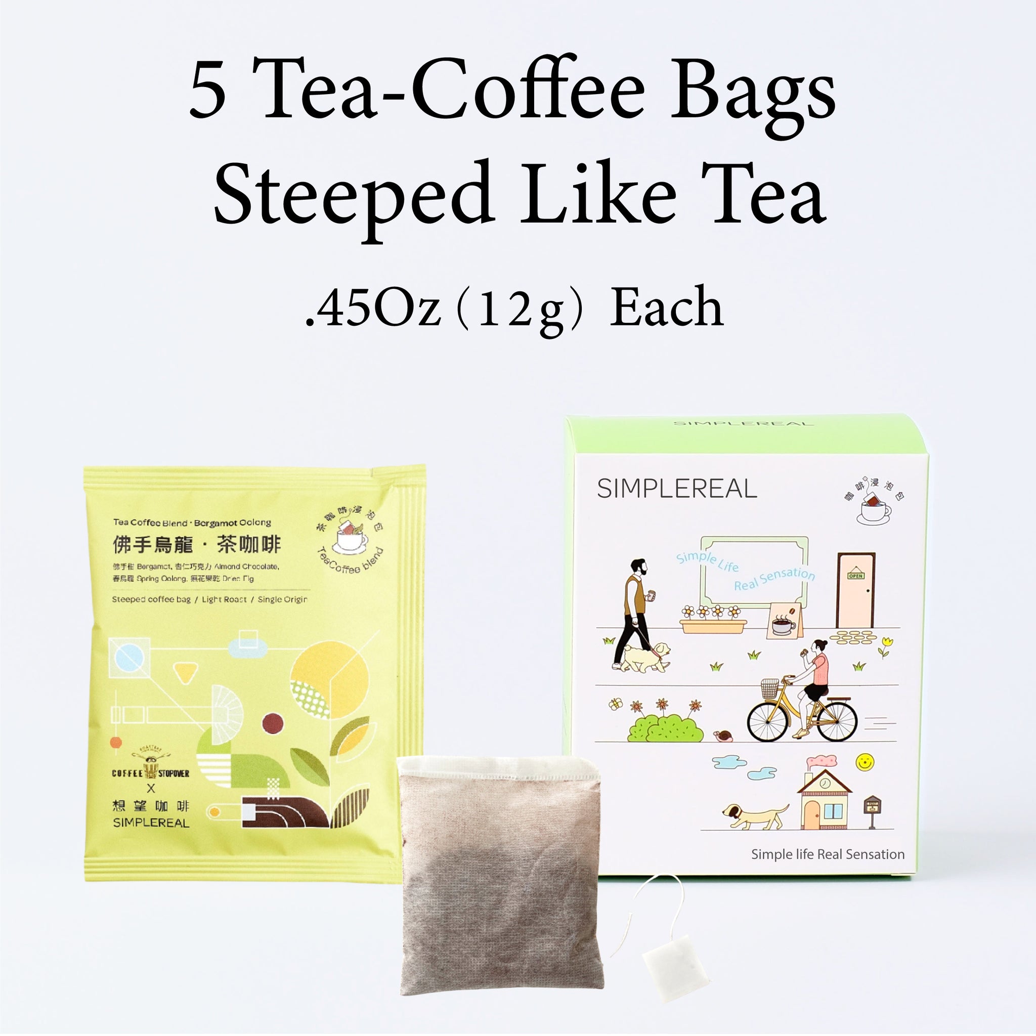 FoShou Oolong｜Steeped Bag Tea Coffee Blend | Single | 5-Pack | 10-Pack