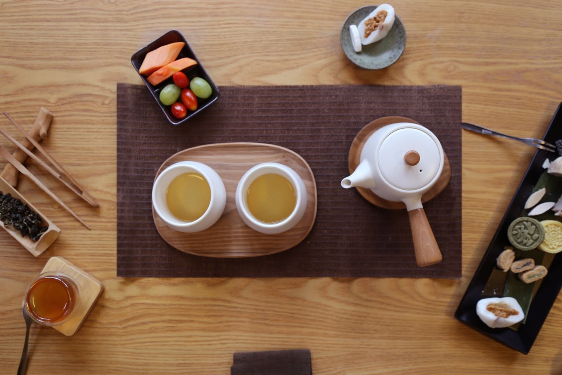 Simple Real Wooden Tea Tray